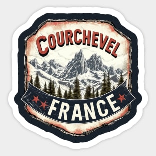 Courchevel France Sticker